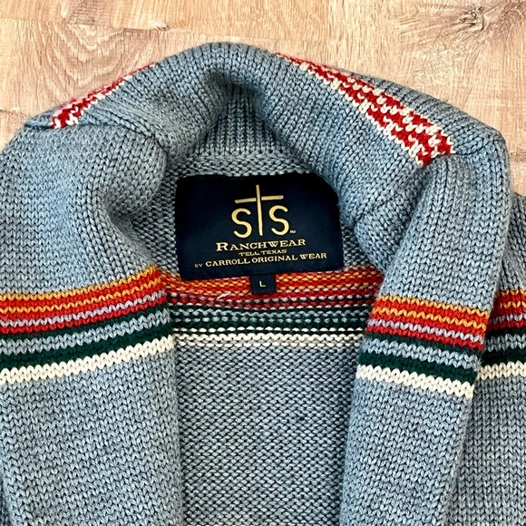 STS Ranchwear Tularosa Sweater Cardigan Grey - Picture 6 of 12